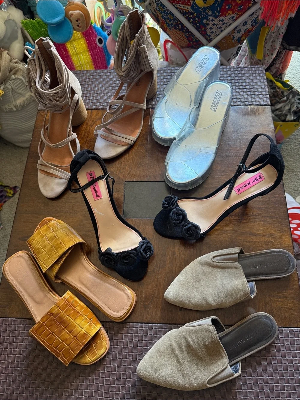 Jeffery Campbell clear Jelly Platform sandals